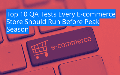 ecommerce qa tests load tests